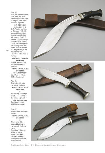 Special edition - The London Knife Book, by Ron Flook